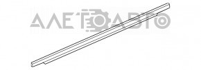 Молдинг дверь-стекло центральный передний правый GMC Terrain 10-17 хром