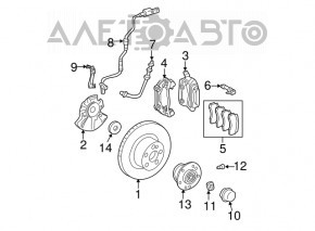 Датчик ABS передний левый Mercedes W211 rwd