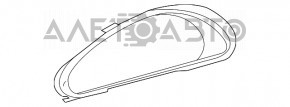 Обрамление щитка приборов Mercedes W211 E550 сша