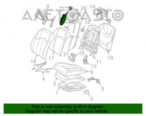 Подушка безпеки airbag сидіння прав Mercedes W211