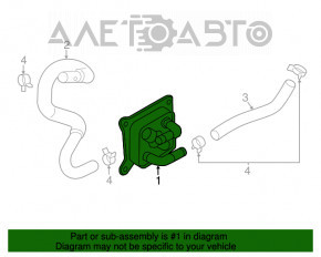 Масляний охолоджувач ДВС Nissan Sentra 13-19 1.8