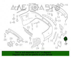 Насадка глушителя правая Mercedes CLA 250 14-19 хром