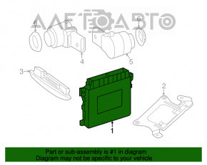 Блок управления парктроником Mercedes W221