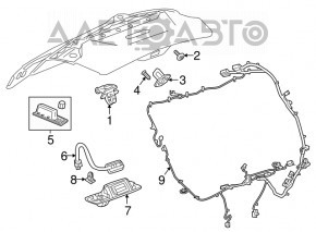 Кнопка відкриття кришки багажника Chevrolet Camaro 16-