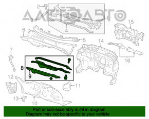 Поддон дворников Chevrolet Volt 11-15