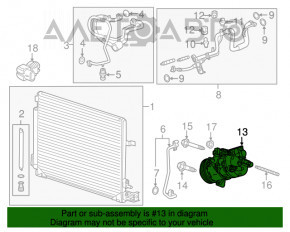 Компресор кондиціонера Cadillac ATS 13-2.0T 2.5