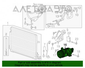 Компрессор кондиционера Cadillac CTS 14- 3.6 447280-9680