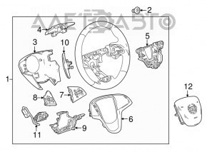 Накладка руля Cadillac CTS 14-