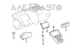 Панель управления GMC Terrain 10-17 навигация, подогрев