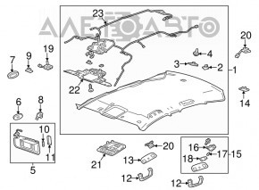 Козирок лівий Cadillac CTS 14-беж