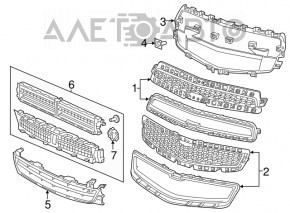 Жалюзі дефлектор радіатора Chevrolet Malibu 13 дорест