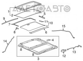 Люк в сборе Cadillac ATS 13-