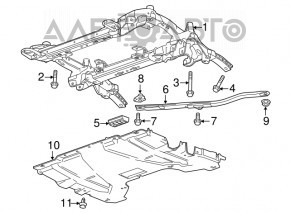 Защита двигателя Cadillac ATS 13- rwd