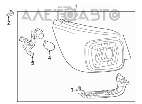 Фонарь внешний крыло правый Chevrolet Malibu 13-15 LED