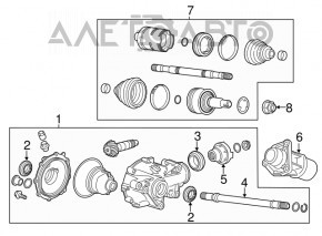 Передній редуктор Cadillac CTS 14-3.6