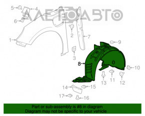 Підкрилок передній правий Chevrolet Volt 16-