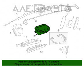 Подушка безпеки airbag пасажирська в торпеді Chevrolet Cruze 11-15