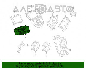 Магнітофон радіо GMC Terrain 10-17