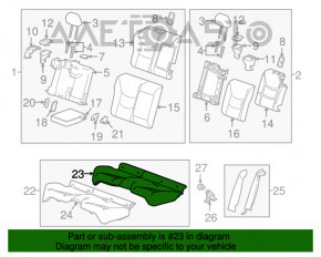 Задний ряд сидений 2 ряд Chevrolet Volt 16- кожа беж Premier