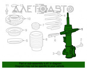 Амортизатор передній правий Chevrolet Camaro 16-