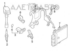 Блок ECU компьютер двигателя Nissan Pathfinder 13-20