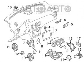 Магнитофон радио Mercedes CLA 14-19 с навигацией