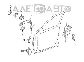 Петля двери верхняя задняя правая Mercedes X164 GL W164 ML W251 R