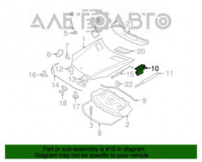 Петля капота правая Mercedes W164 ML