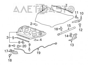 Ізоляція капота GMC Terrain 10-17