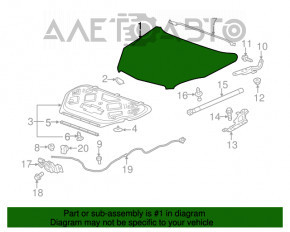 Капот голий GMC Terrain 10-15 дорест