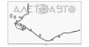 Механизм стояночного тормоза Subaru Outback 10-12
