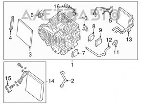 Печка в сборе Nissan Altima 13-18