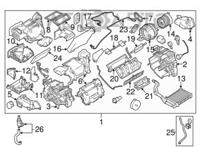 Мотор вентилятор пічки Nissan Leaf 11-12 новий OEM оригінал