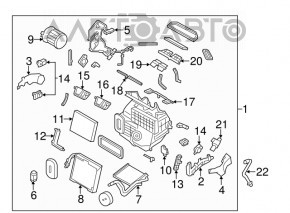 Испаритель Nissan Rogue 14-20