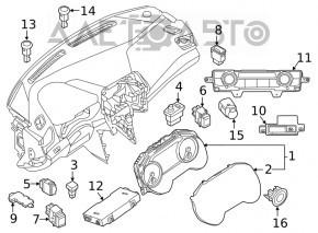 Temperature Module Nissan Maxima A36 16-18 дорест