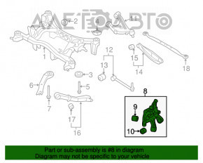 Цапфа зад прав Subaru Forester 14-18 SJ