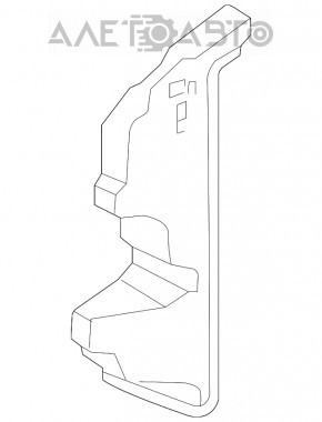 Дефлектор радиатора правый Kia Soul 14-19 новый OEM оригинал