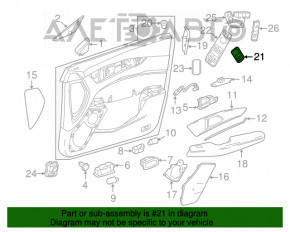 Управление стеклоподъемником задним правым Mercedes GLA 14-20 облазит краска