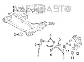 Цапфа перед левом BMW 3 F30 12-19 RWD