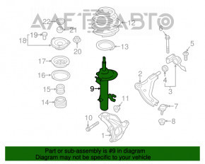 Амортизатор передній лев Mini Cooper Countryman R60 10-16