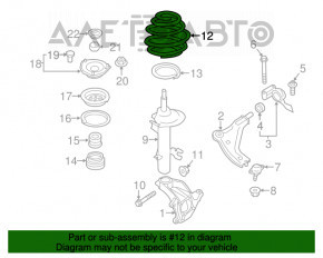 Пружина перед лев Mini Cooper Countryman R60 10-16