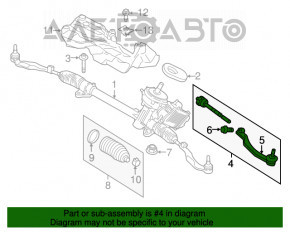 Рулевая тяга с наконечником правая Mini Cooper F56 3d 14-