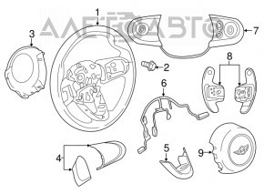 Кермо голий Mini Cooper F56 3d 14- шкіра