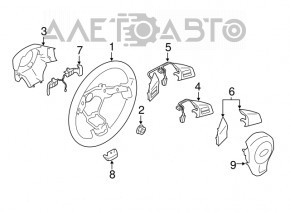 Подрулевой лепесток правый + Subaru XV Crosstrek 13-17