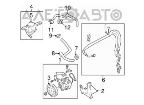 Шланг высокого давления ГУР Subaru Outback 10-14 2.5