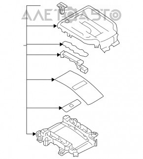 Накладка шифтера КПП Subaru Impreza 17-GK