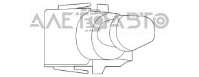 Підрульовий перемикач прав Honda Civic X FC 16-19 тип-2, подряпини