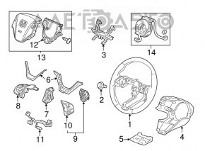 Кнопки руля правые Honda CRV 12-16