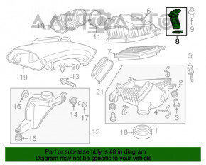 Расходомер воздуха Acura MDX 07-13