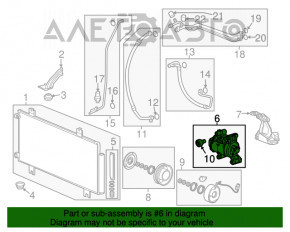 Компрессор кондиционера Honda HR-V 16-22